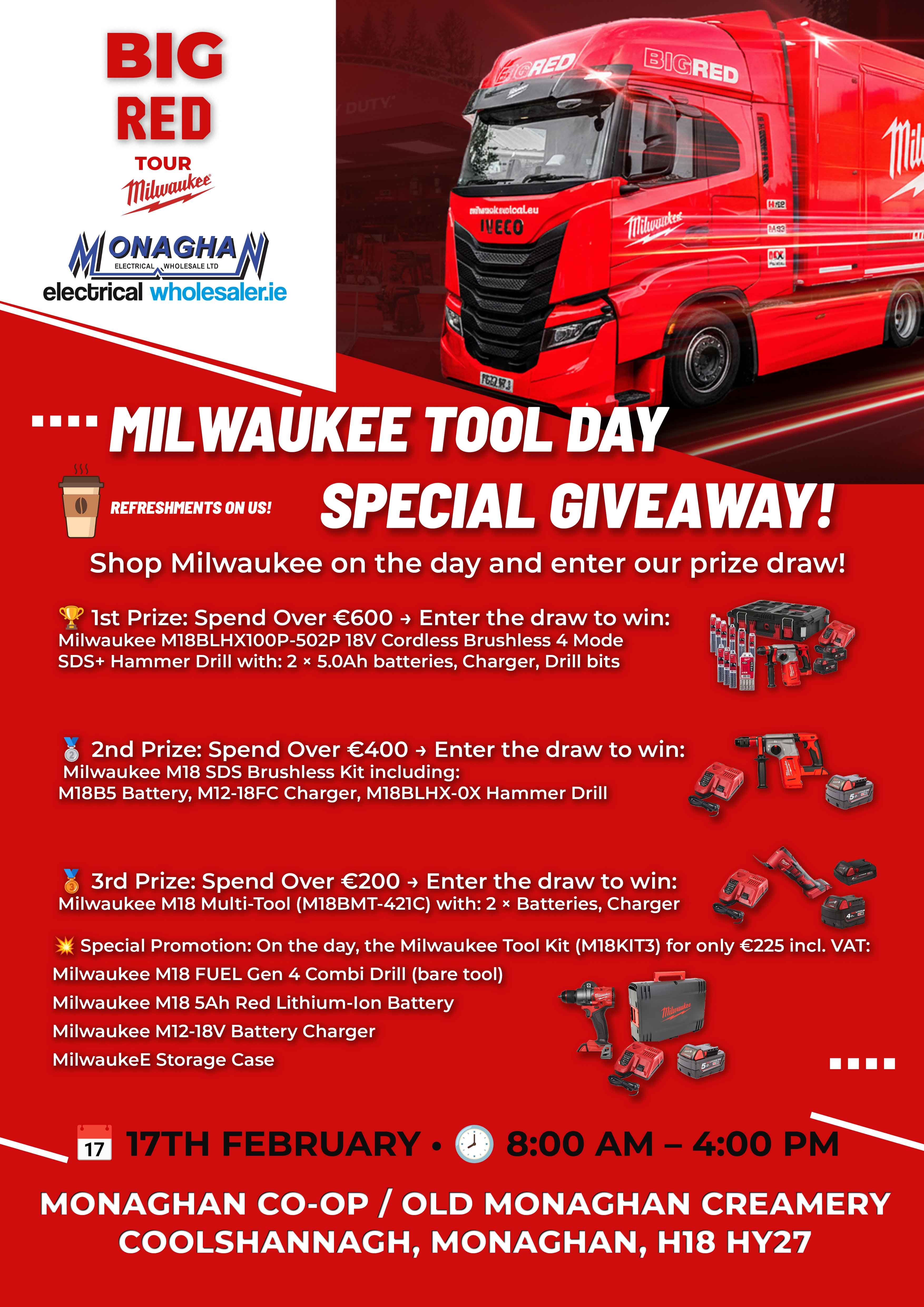 Milwaukee Tool Day 17-Feb 2026
