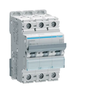 Hager NBN306A MCB 3P 6A B Curve 10kA 3 Module 400V AC