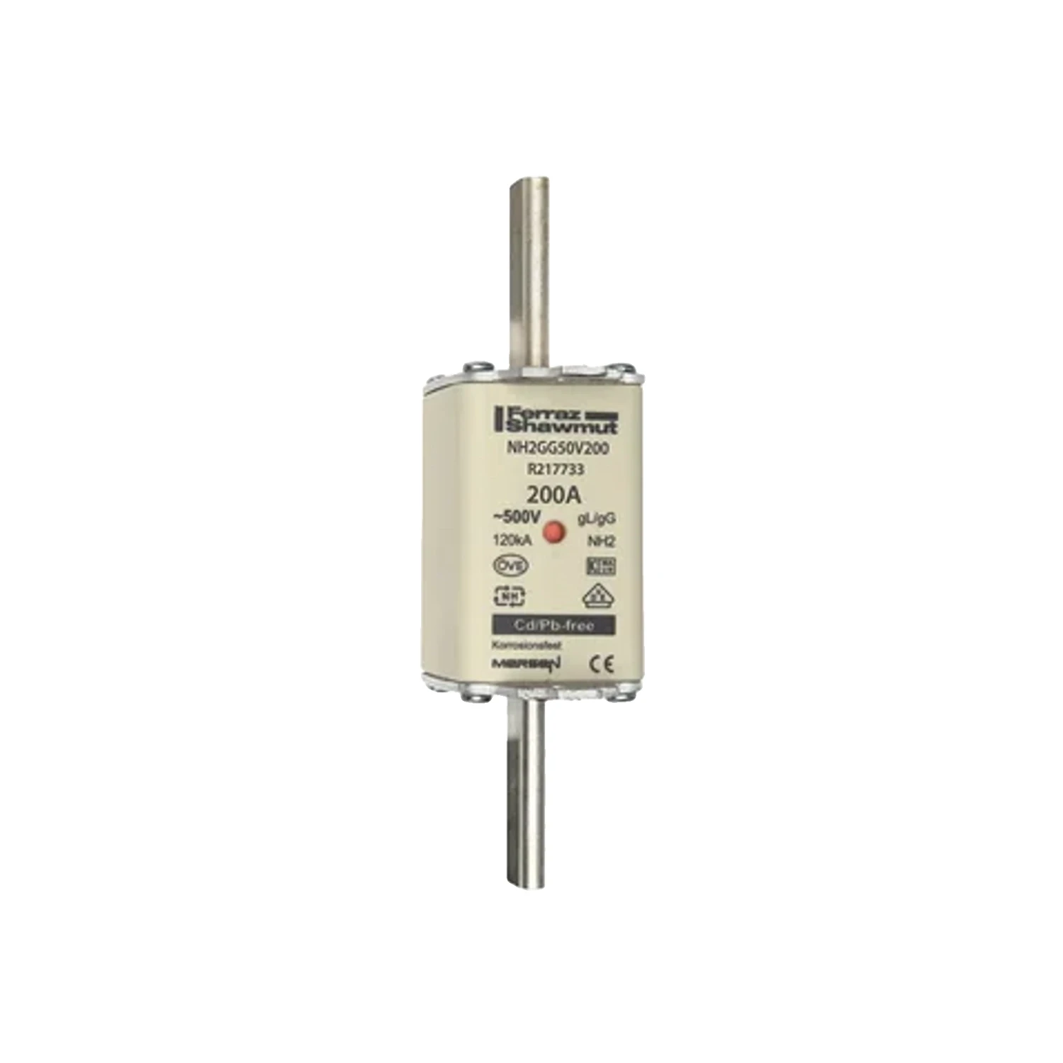 NH2 200A gG 500V AC Fuse-Link Size 2 Ceramic Body