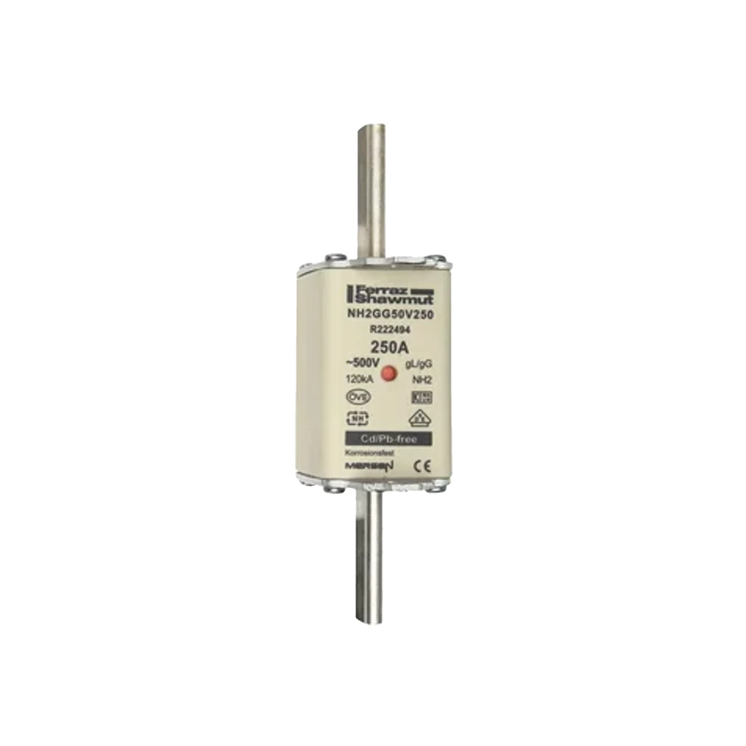 NH2 250A gG 500VAC Fuse-Link Size 2 Ceramic
