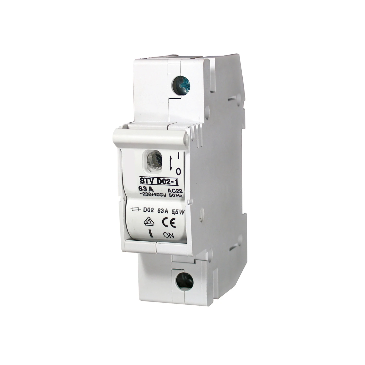 GARO Neozed Fuse Disconnector 63A 1P IP20 STV D02-1 Grey