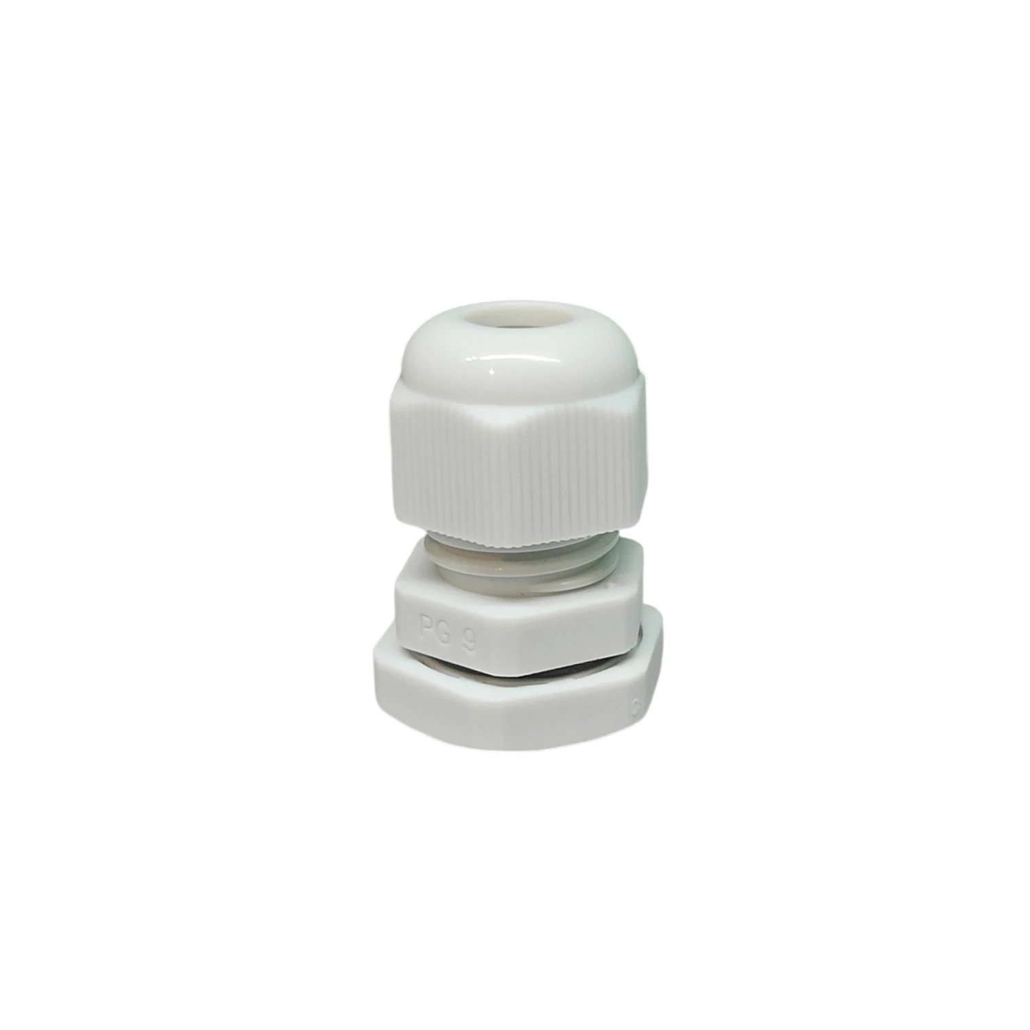 Standard PG9 PVC Gland — Grey — Pack of 100 — PG9GN