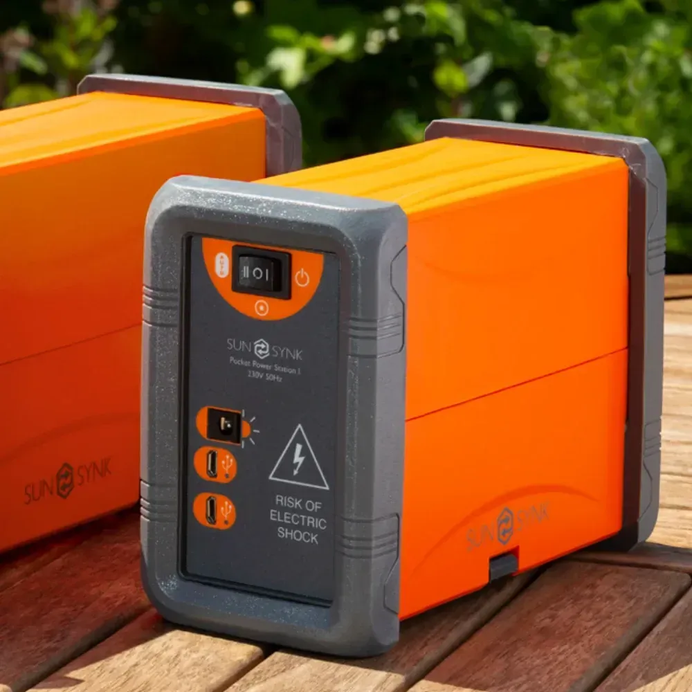 Versatile 100W portable power station featuring AC outlet and USB charging capabilities