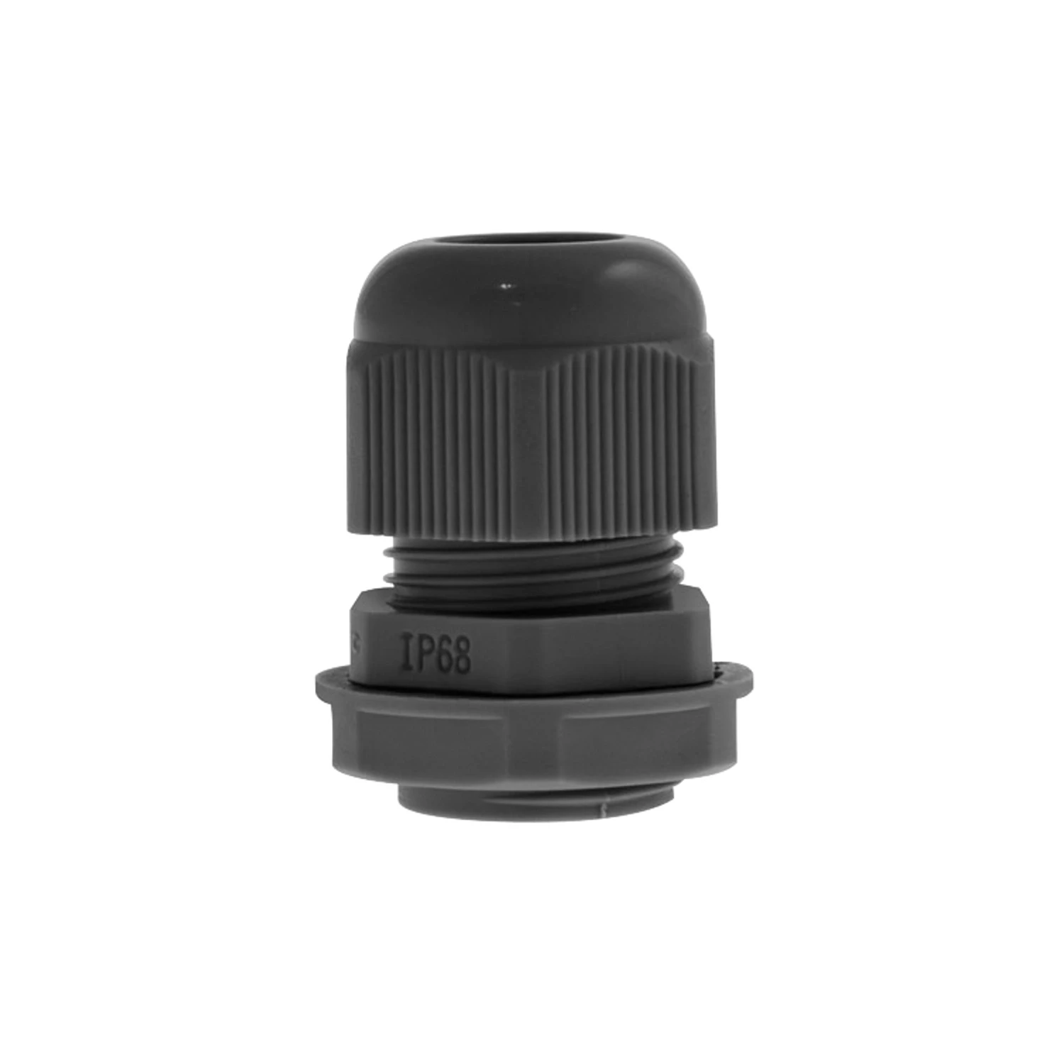 Standard M20 Nylon Gland IP68 — Black — Pack of 10 — QCGM20LBLK