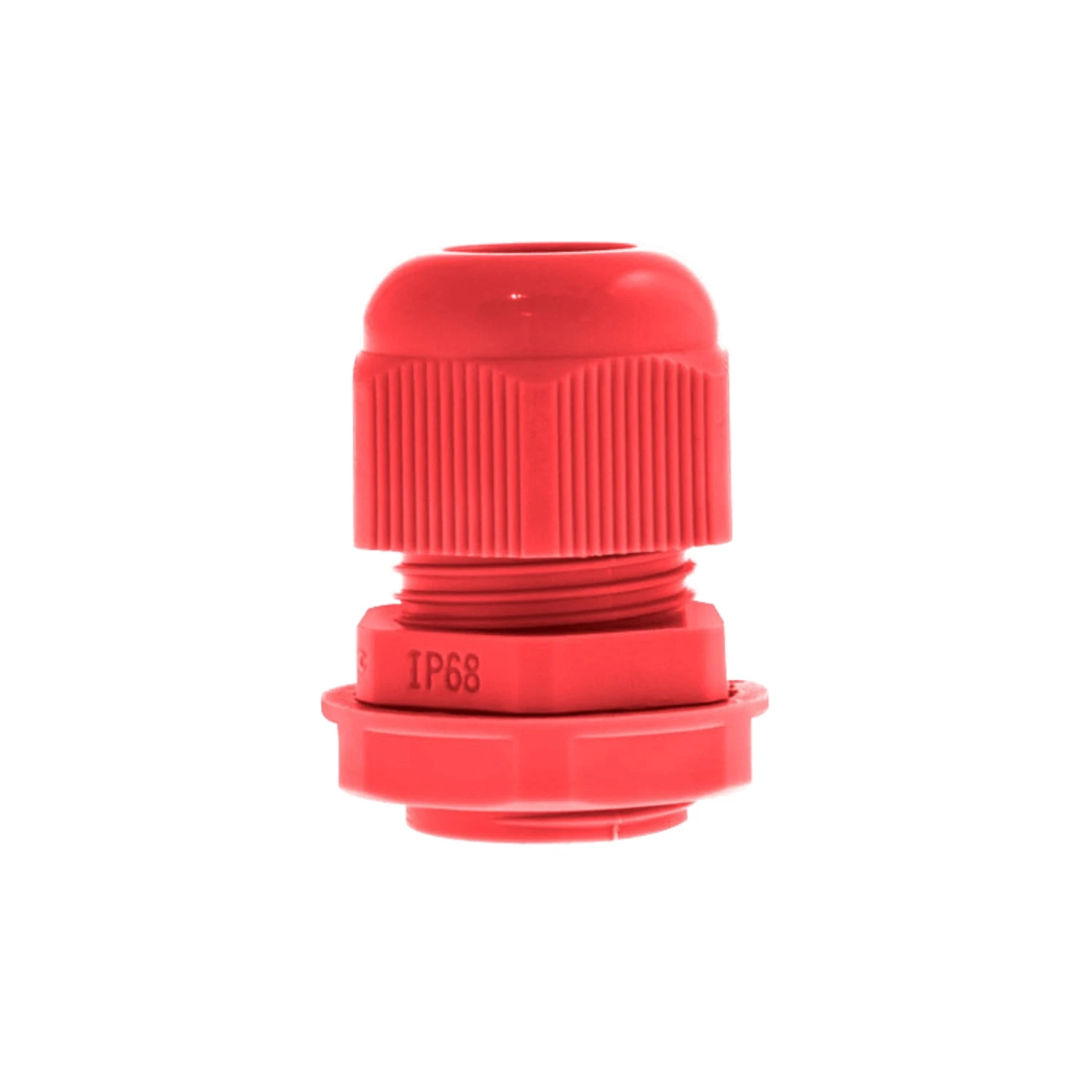 Standard M20 Nylon Gland IP68 — Red — Pack of 10 — QCGM20LRED