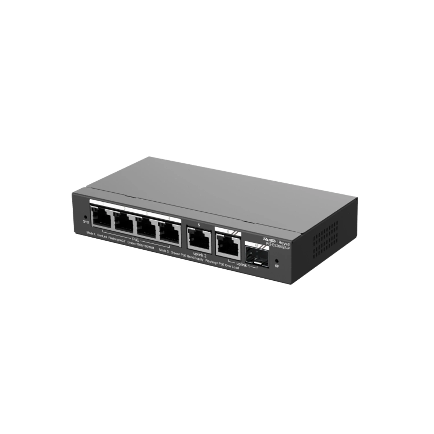 Reyee RG-ES206GS-P 6-Port Gigabit Smart PoE Switch 54W with SFP