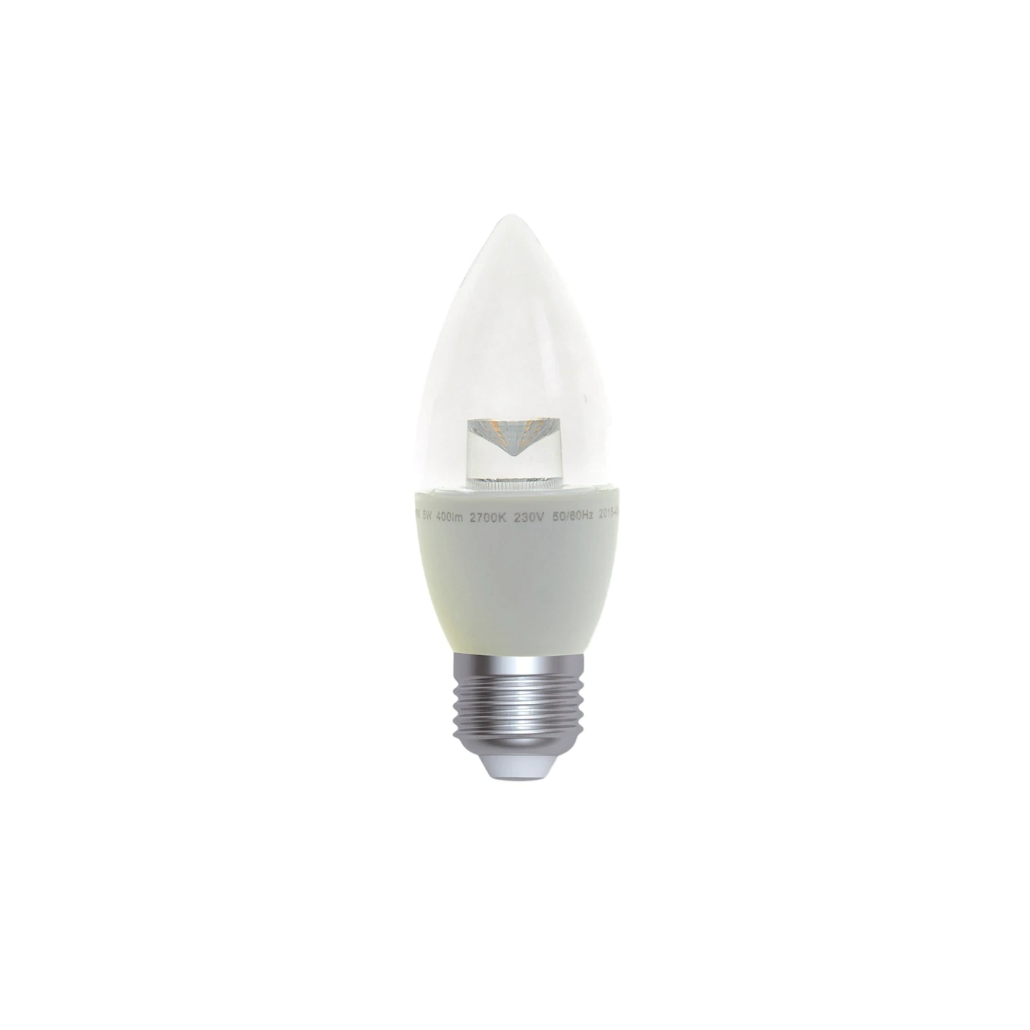 LED 5W Candle E27 2700K Warm White Clear