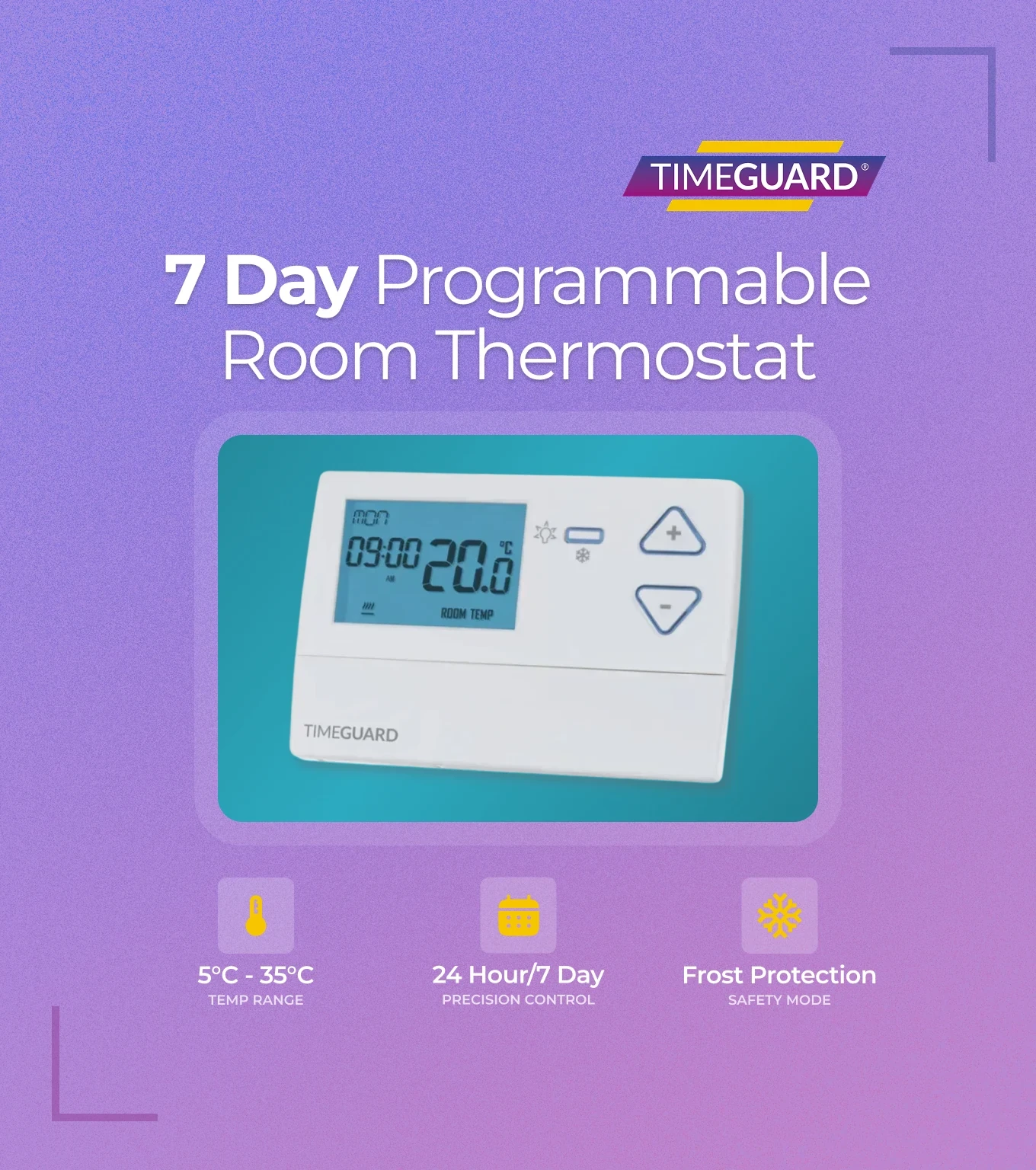 Timeguard - TR035N - 7 Day Digital Room Thermostat with Frost Protection