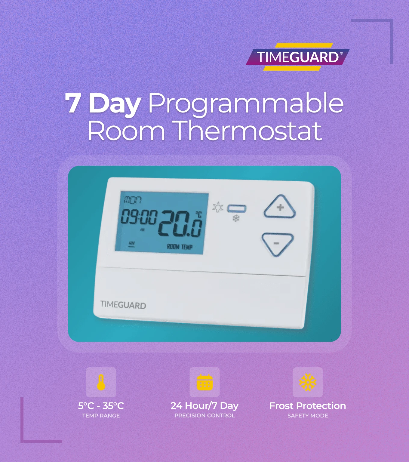 timeguard TRT035N - 7 day programmable, digital room thermostat