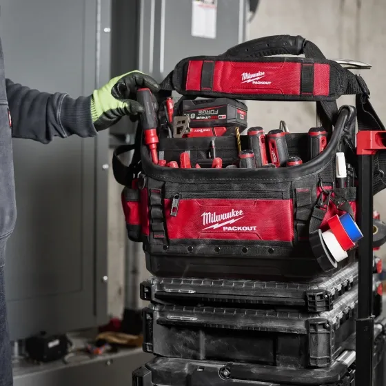 Milwaukee toolbag with tools
