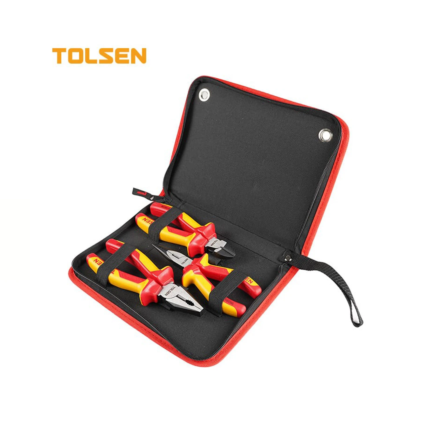 Tolsen 3 Piece Insulated Pliers Set