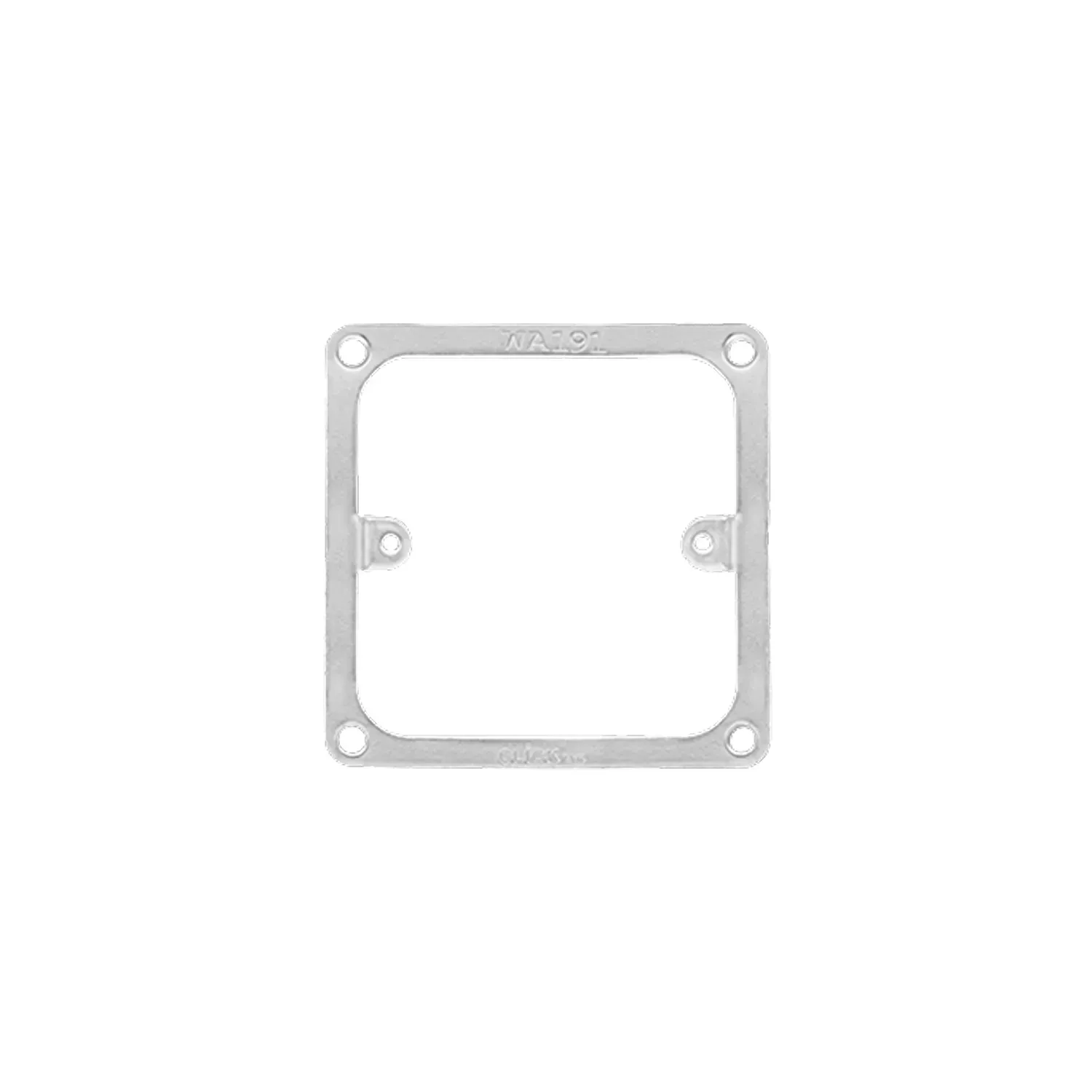 Click Essentials 1 Gang Metal Panel Mounting Frame Zinc Electroplated WA191