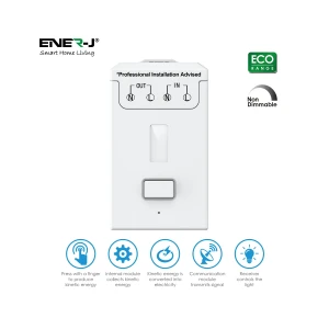 ENER-J kinetic receiver 230V 500W 1 channel in-line non-dimmable RF WS1055X