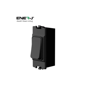 ENER-J kinetic grid switch 1 gang RF 433MHz black MK grid plate